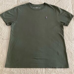 Psycho Bunny Men’s Short Sleeve Tee - Green Size 5 - Casual Style